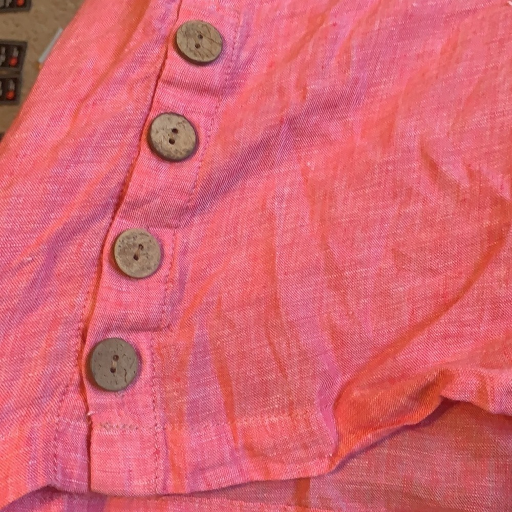 Sigrid Olsen 100% Linen Tunic Size 1x Top Blouse - image 5